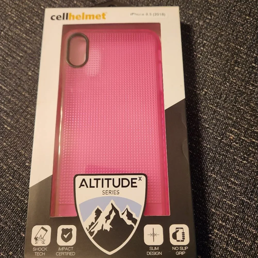 Cellhelmot Altitude Iphone 6.5 (2018) Pink Slim Design No Slip Grip